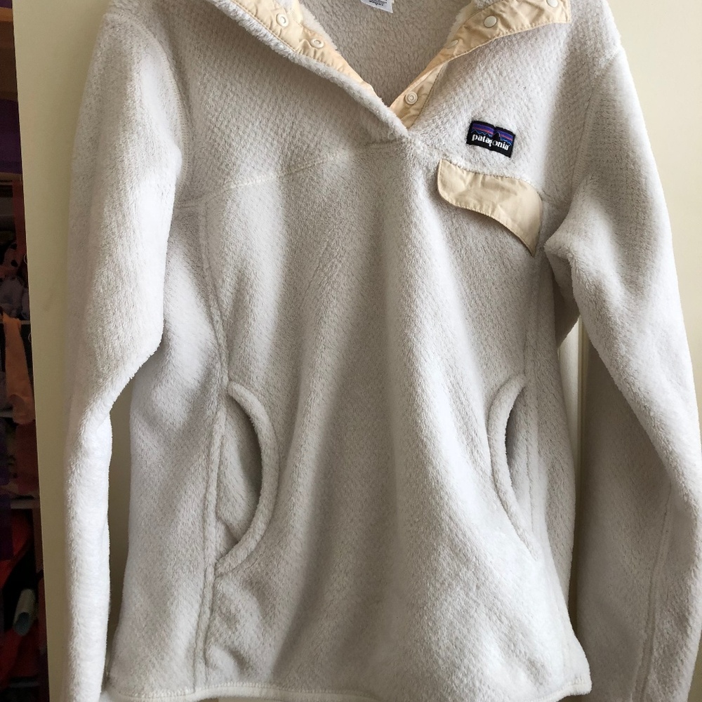 Women's Cream Patagonia Re-Tool Pullover Sz Small